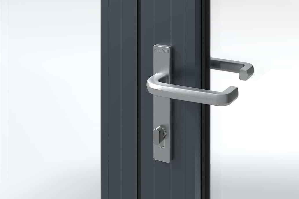 NanaWall Silver Lever Handle with Return
