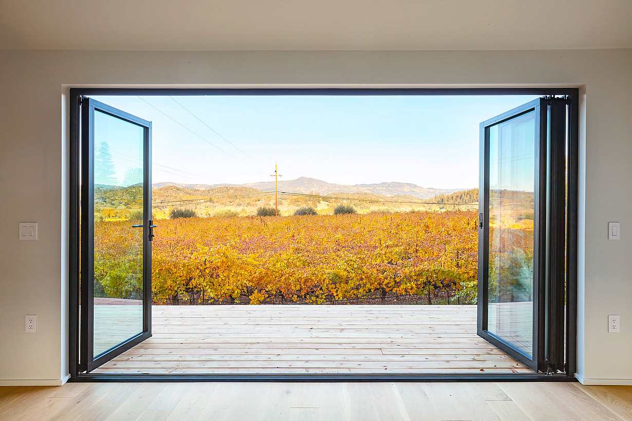 The Dwell House NanaWall opening glass wall