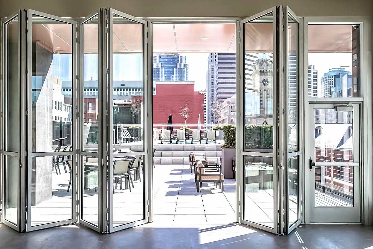 multifamily amenitities NanaWall folding glass walls