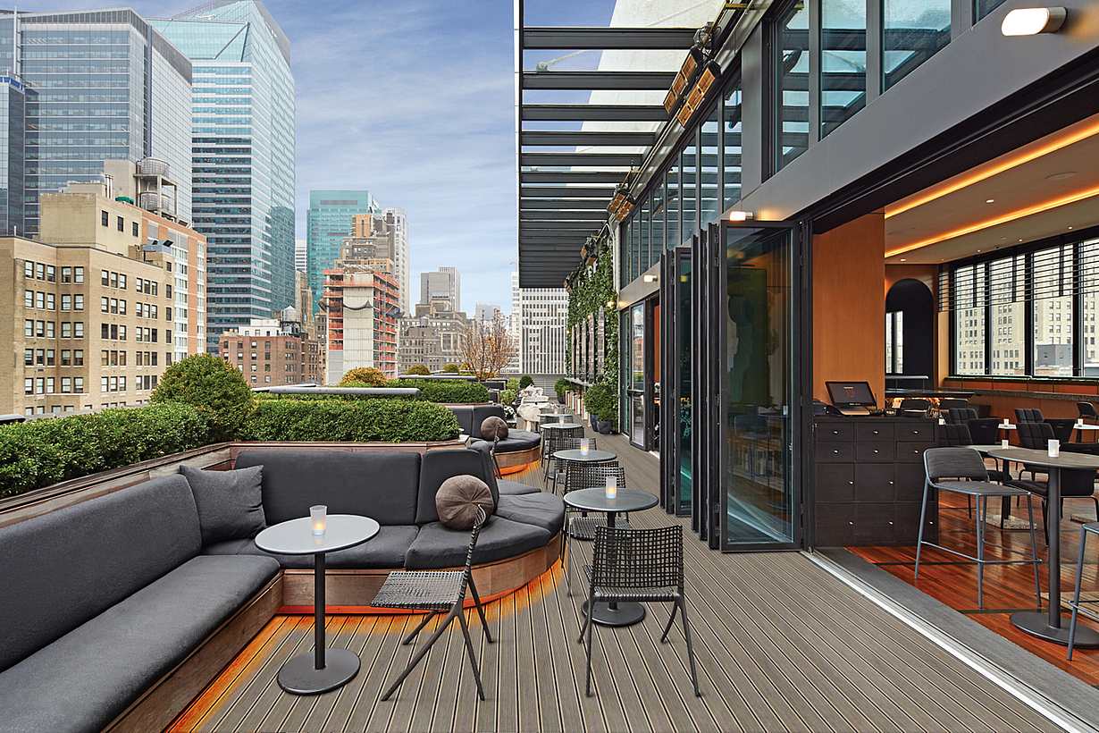 New York City rooftop design with NanaWall systems