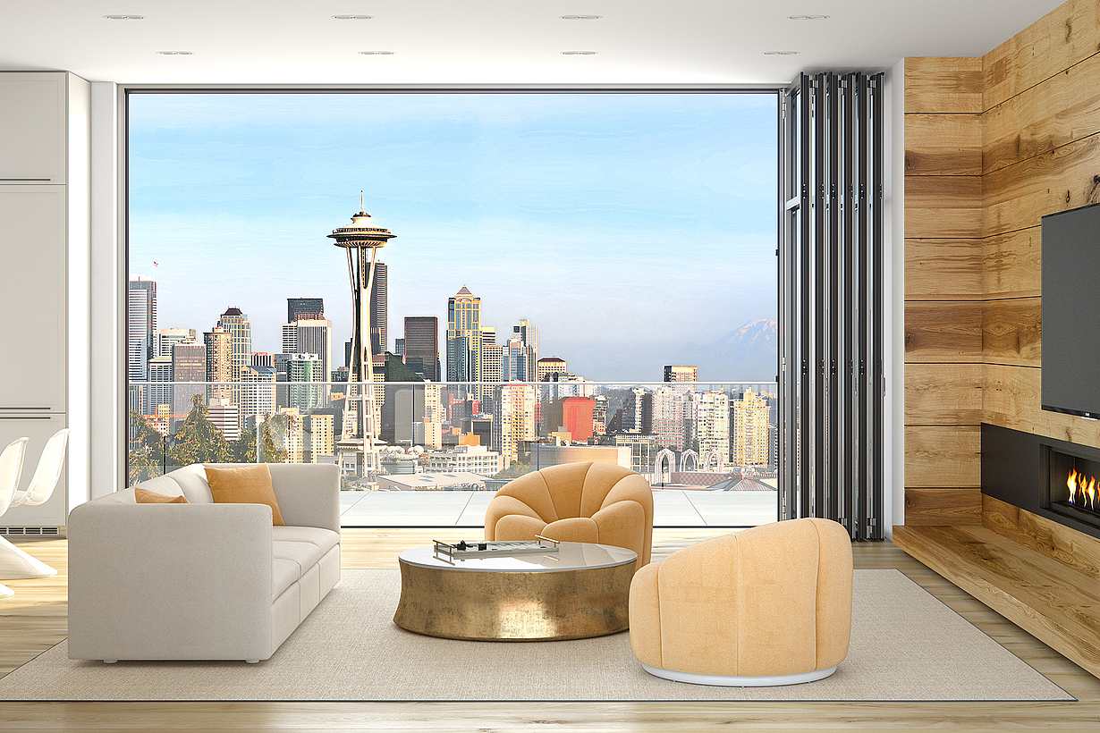 folding and sliding glass walls for residential rooftop living