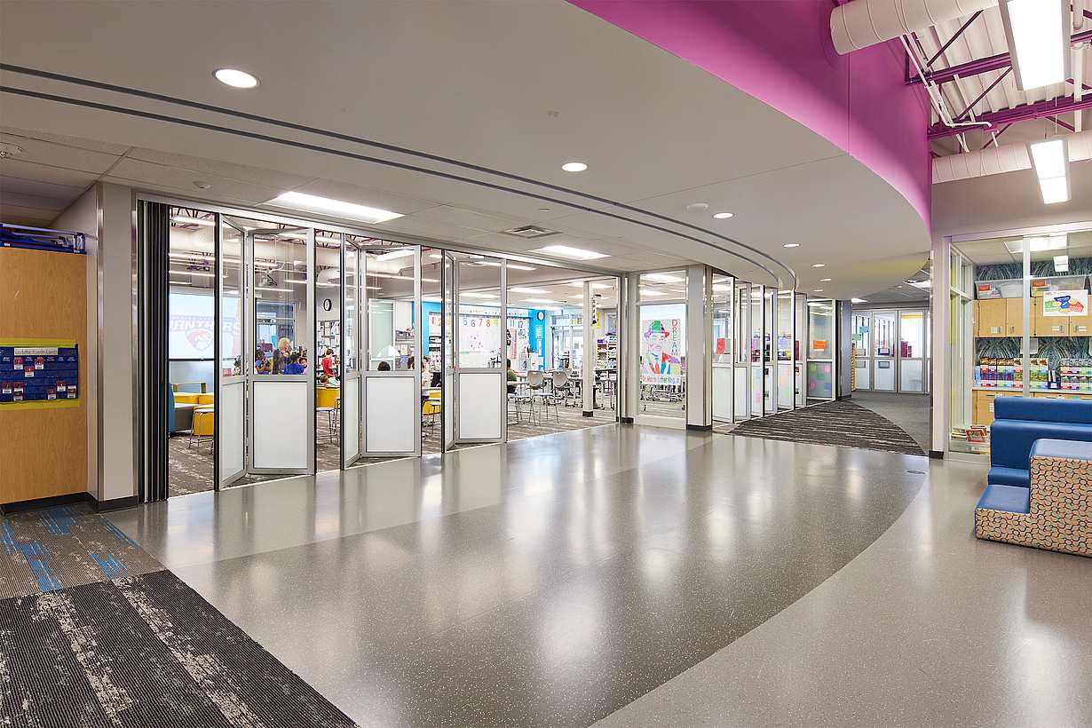 retractable glass wall systems for schools