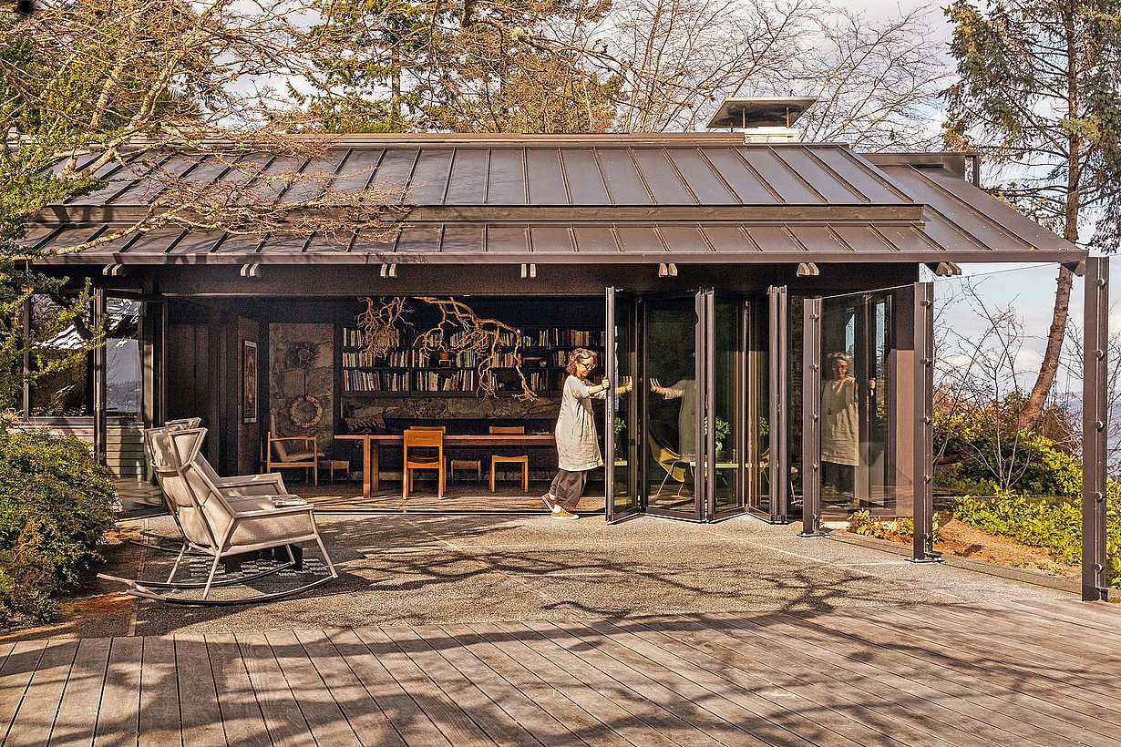 sustainable design with folding door