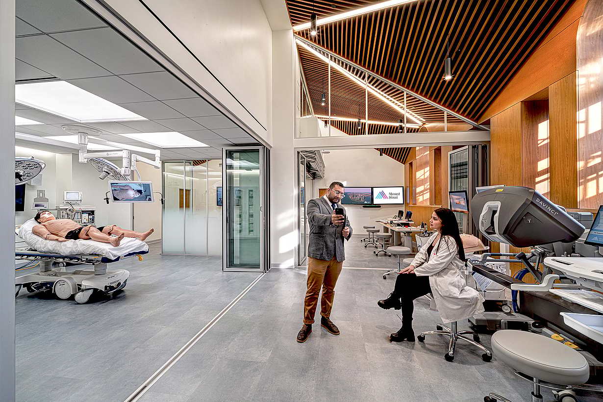 learning facilities opening glass walls
