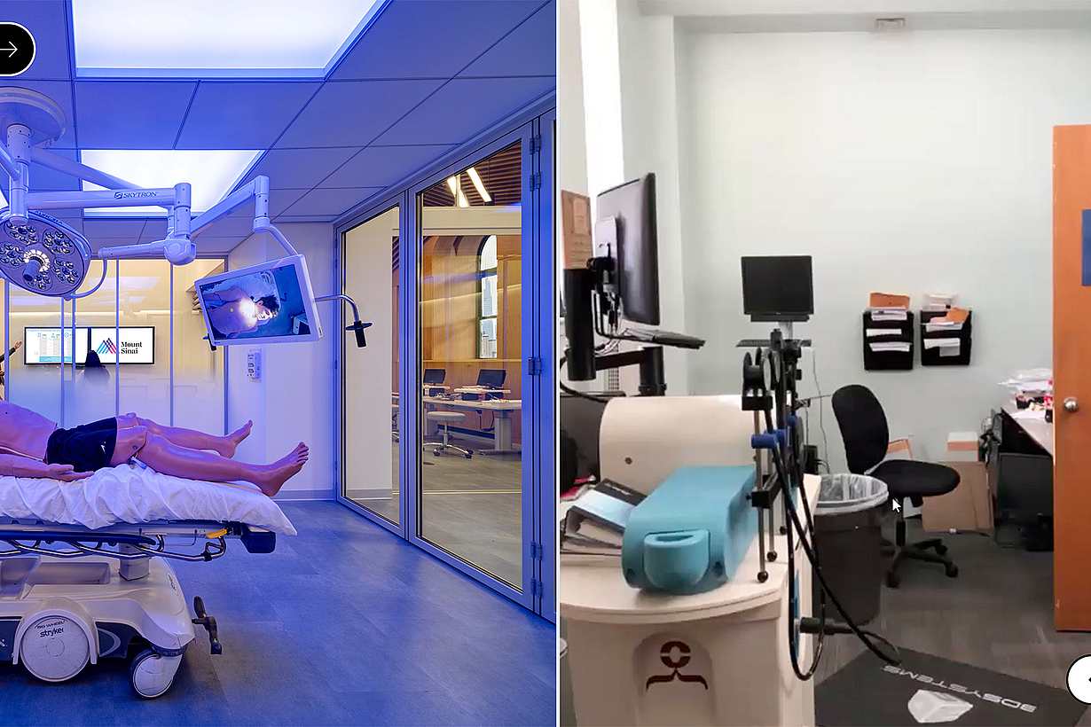 surgical learning facility with NanaWall glass wall systems