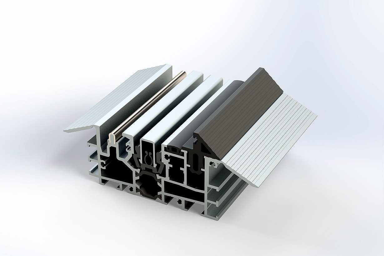 NanaWall Low Profile Saddle Sill with UniverSILL - Outswing Animation