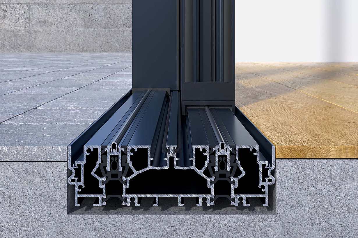 Black Flush Sill | NanaWall NW MultiSlide 630