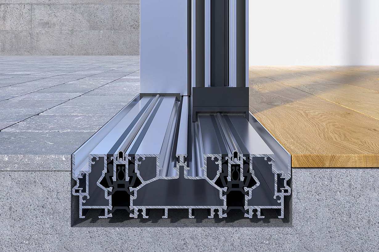 Silver Flush Sill | NanaWall NW MultiSlide 630
