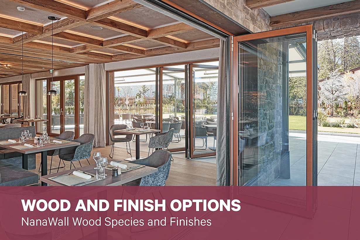 NanaWall Wood and Finish Options Brochure | Wood Species  and Finishes