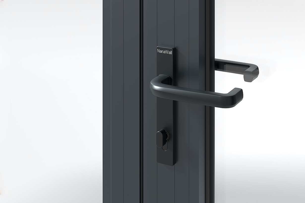 NanaWall Black Lever Handle with Return