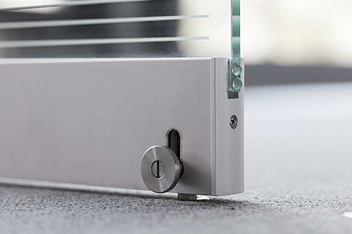 Quick Release Floor Bolt with Spring Loaded Security Feature