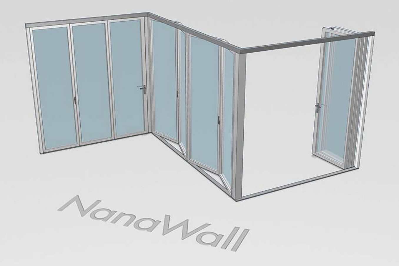 NanaWall specialty configuration | Z-shaped folding glass door