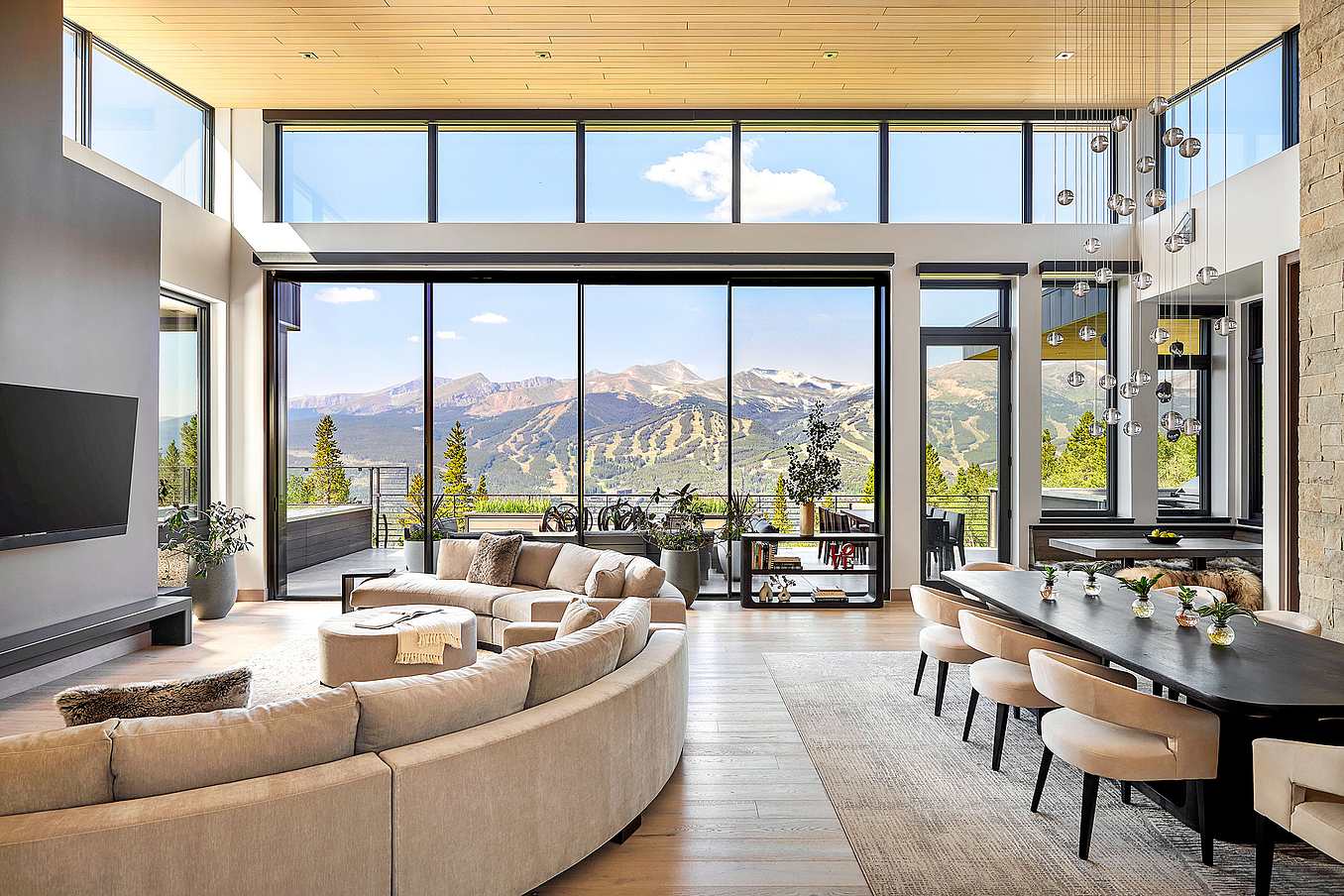 NanaWall sliding glass wall system in a Colorado residence, featuring expansive openings while maintaining energy-efficient and tested system design
