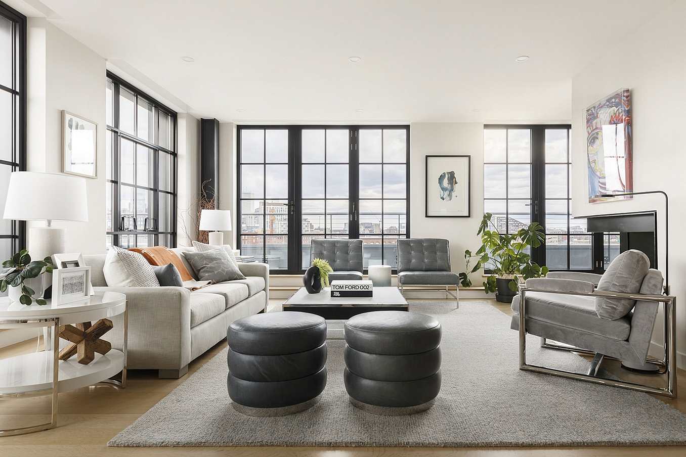 NanaWall at The Factory, Wareham, featuring floor-to-ceiling glass walls with slim black aluminum frames, thermal break, and urban loft design