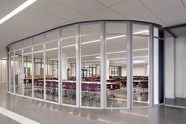 Custom configuration - segmented curved in a learning space design