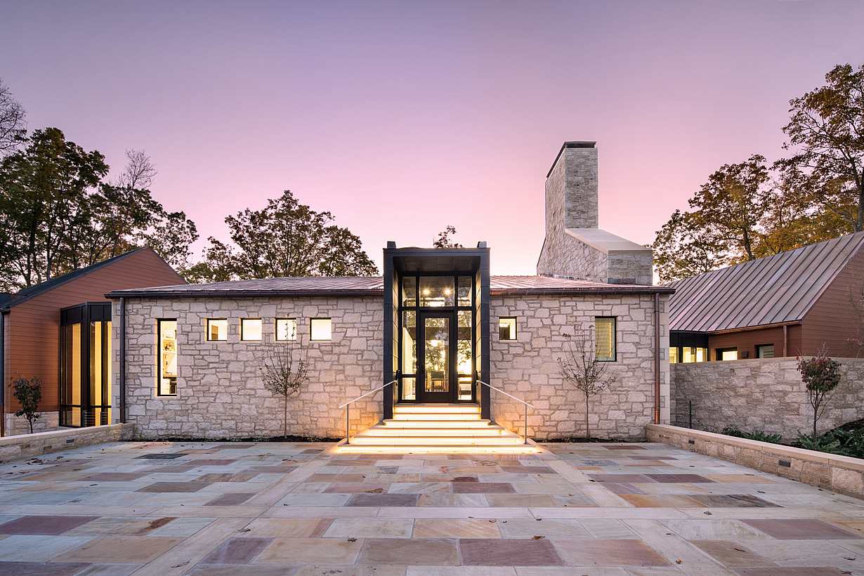 Greenbrier home with NanaWall minimal sliding glass walls