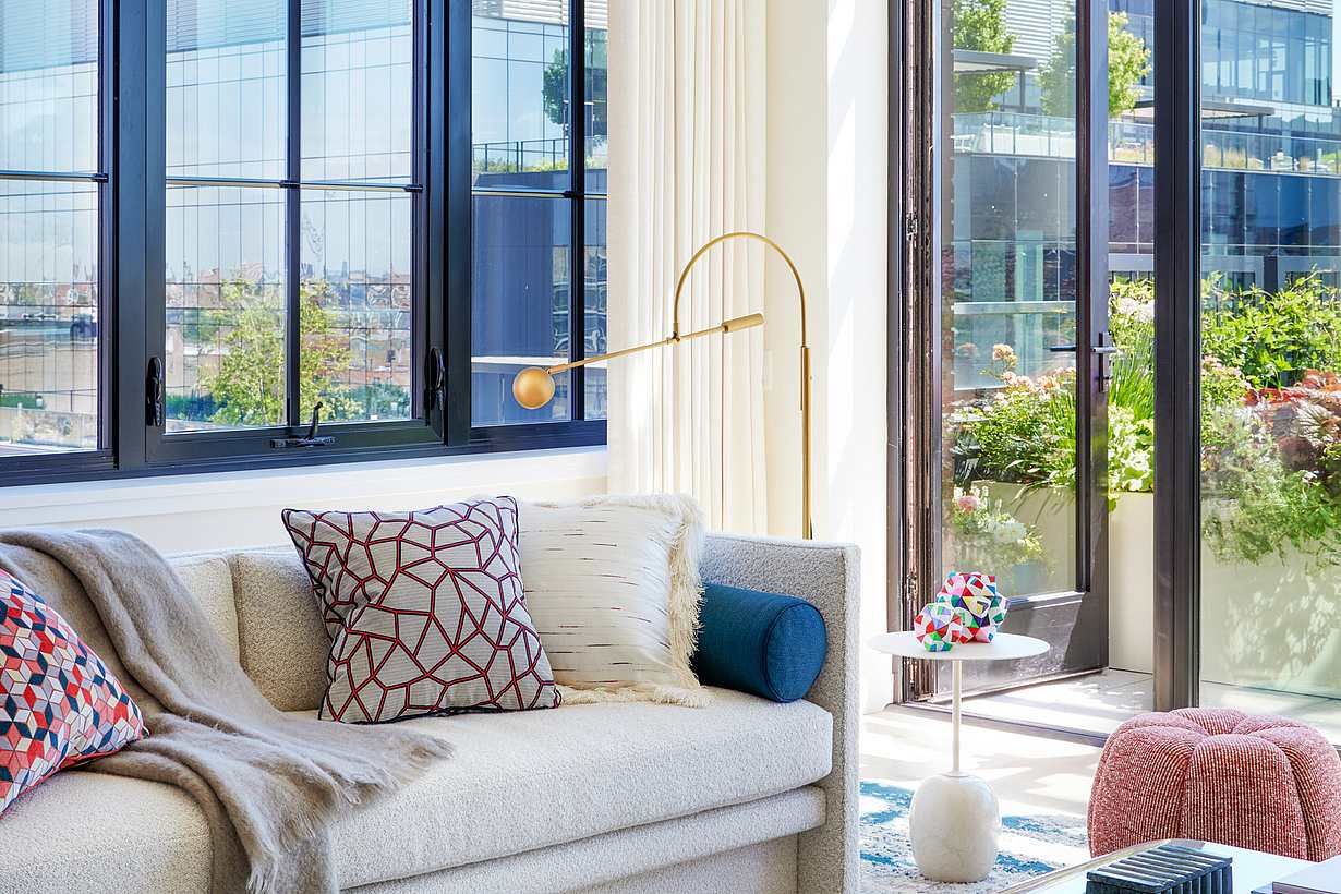 NanaWall accordion glass walls with swing panel