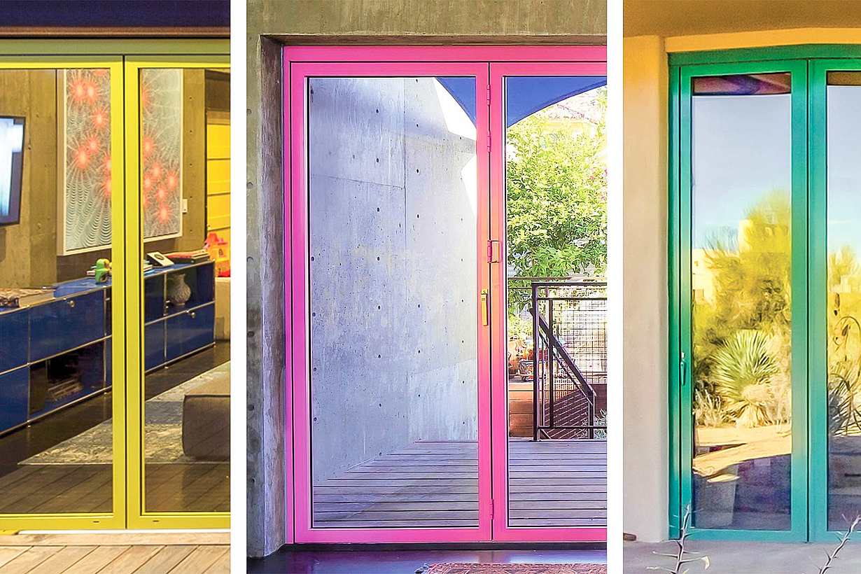 NanaWall powder coat options with Barbie pink