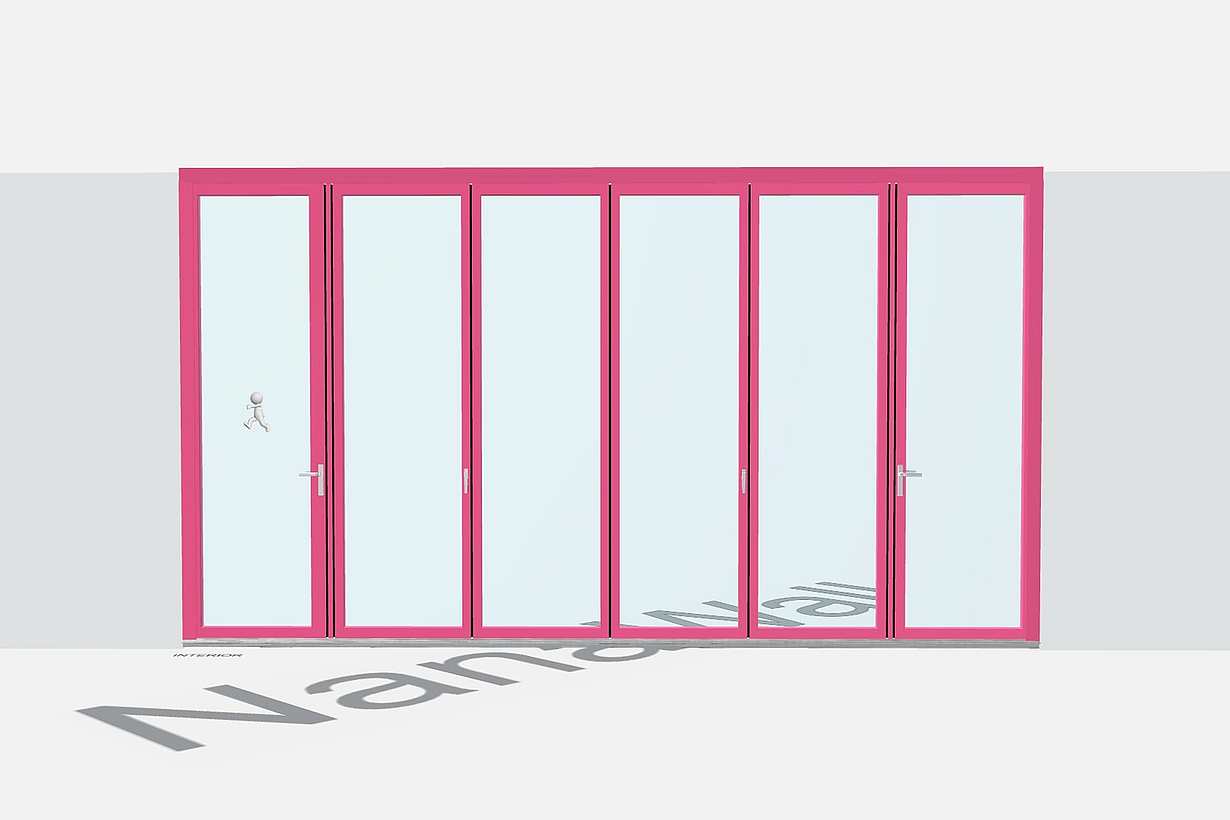 NanaWall 3D Configurator in Barbie pink