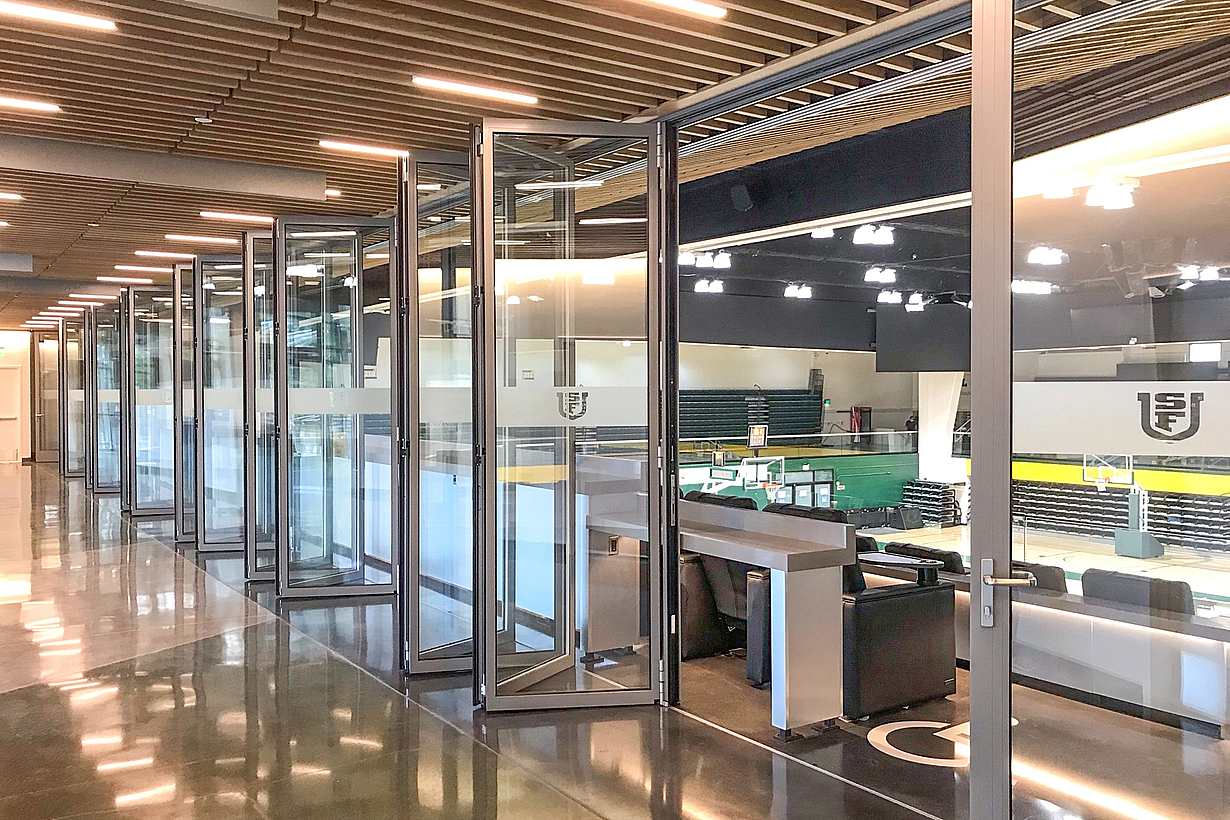 Acoustical interior glass wall systems