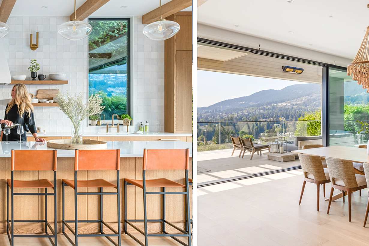Californian living with opening glass wall systems