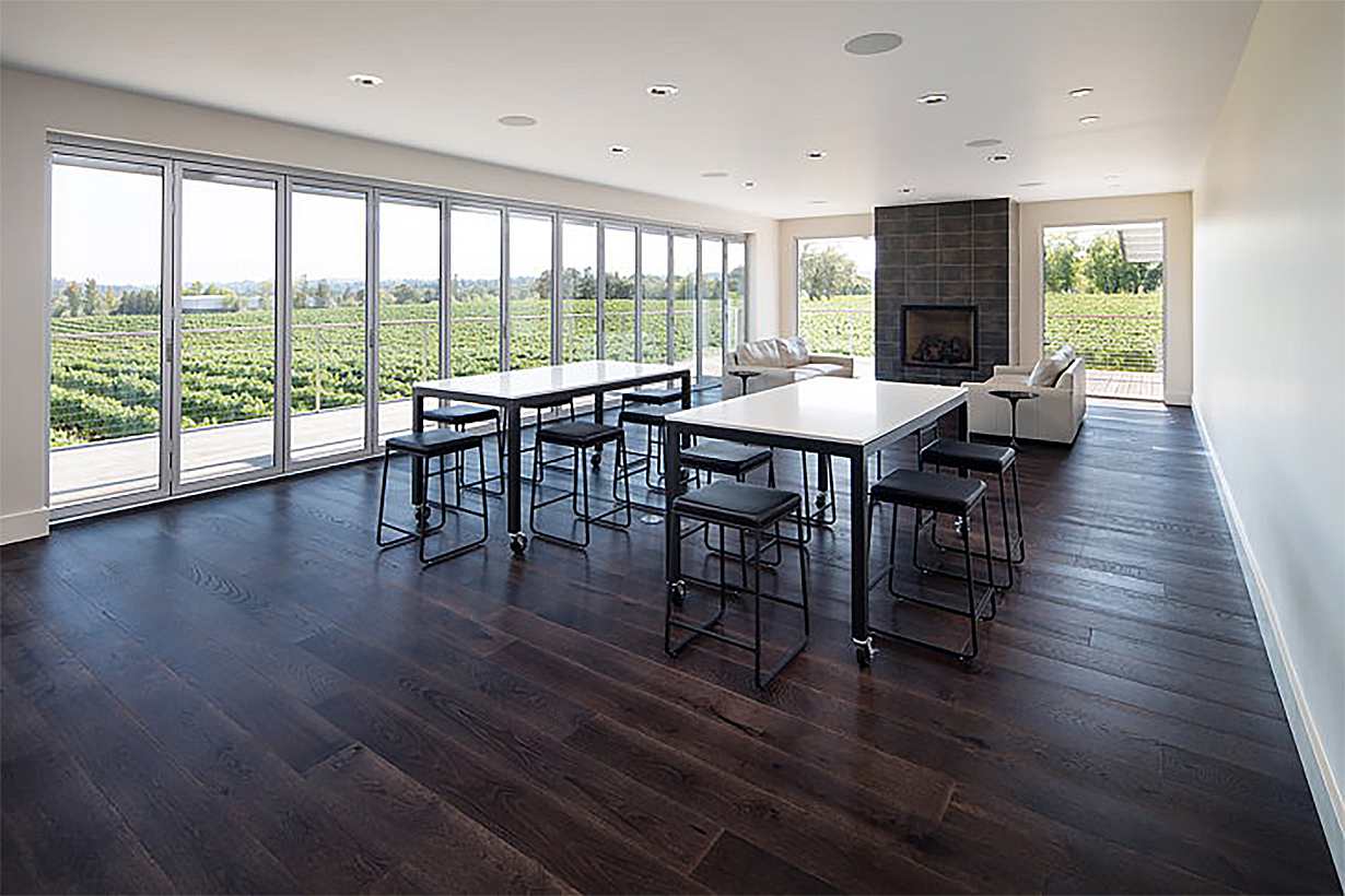 winery design glass wall systems