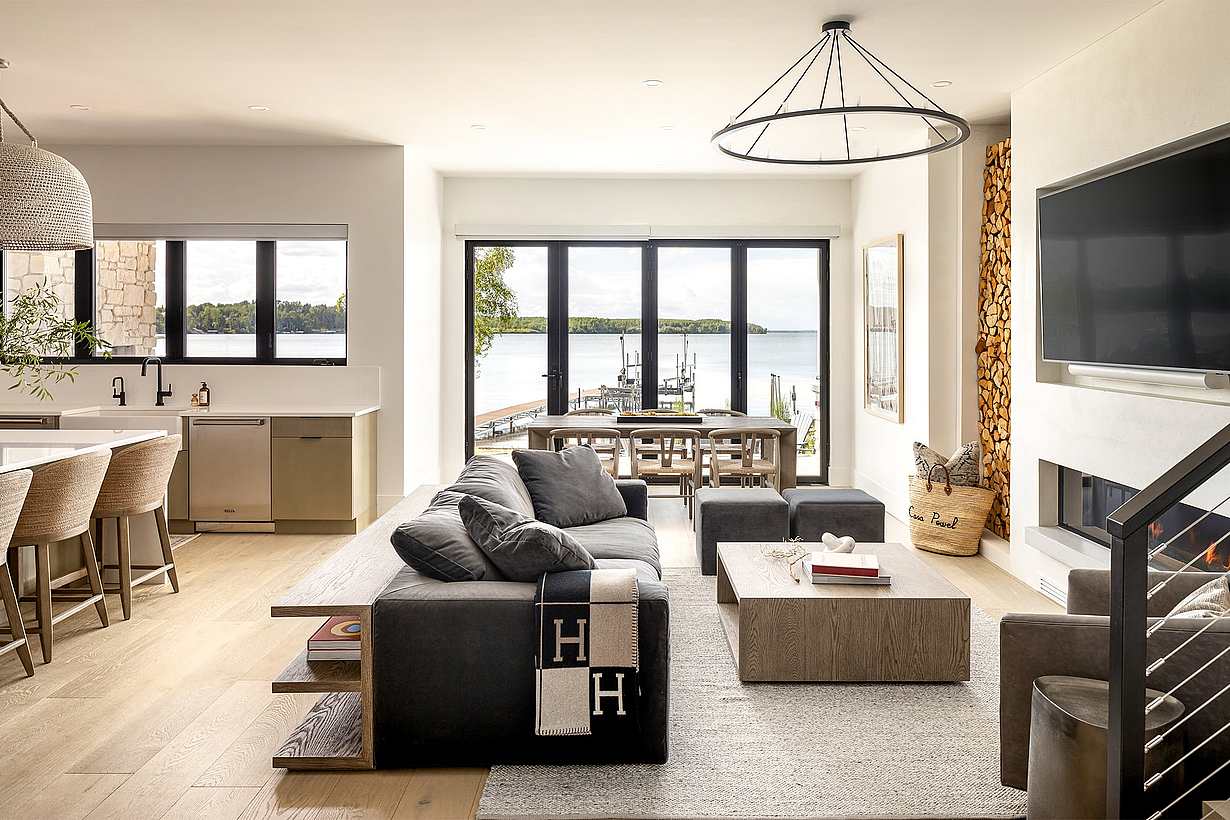 lakefront residential glass wall systems