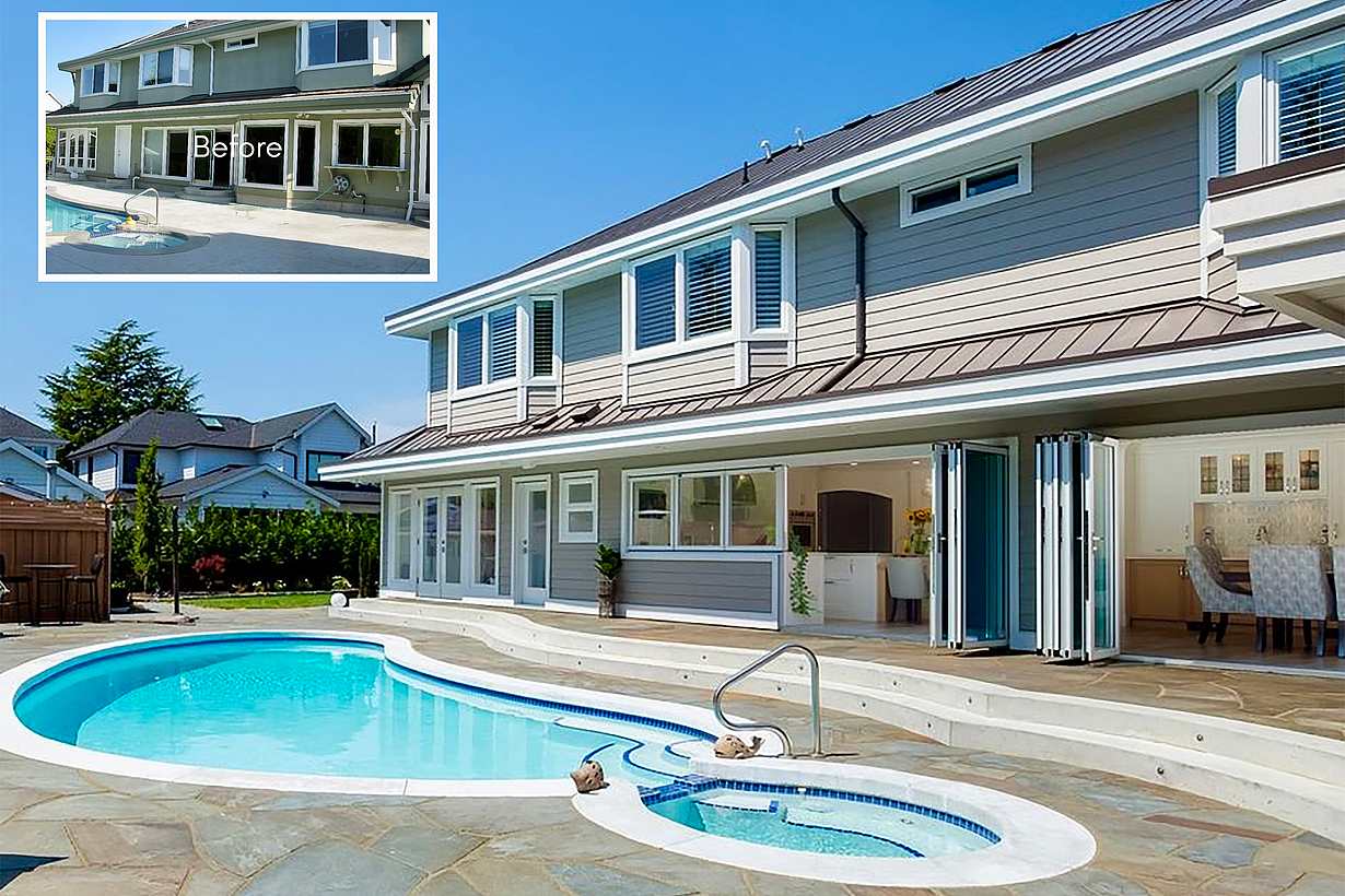 NanaWall patio door system for remodels