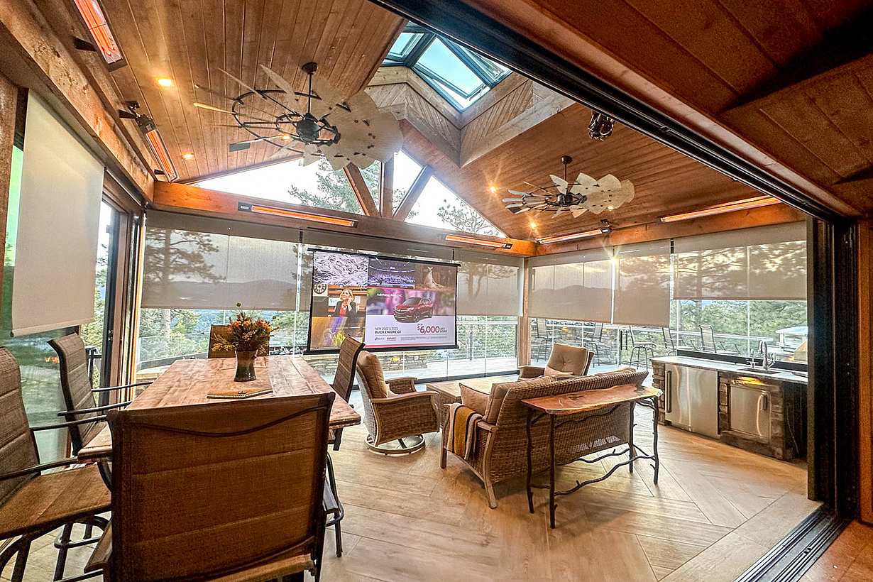 indoor-outdoor glass patio doors