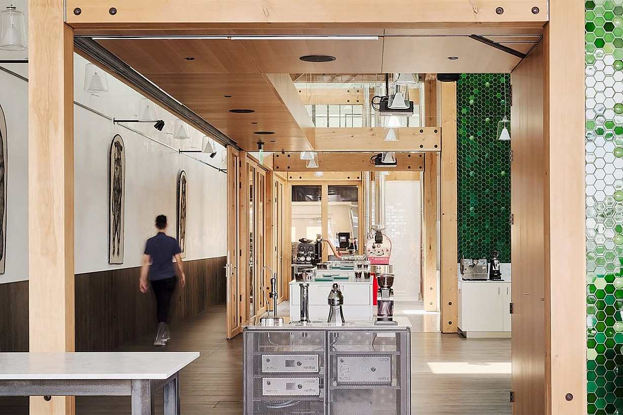 wood framed commercial glass interior doors