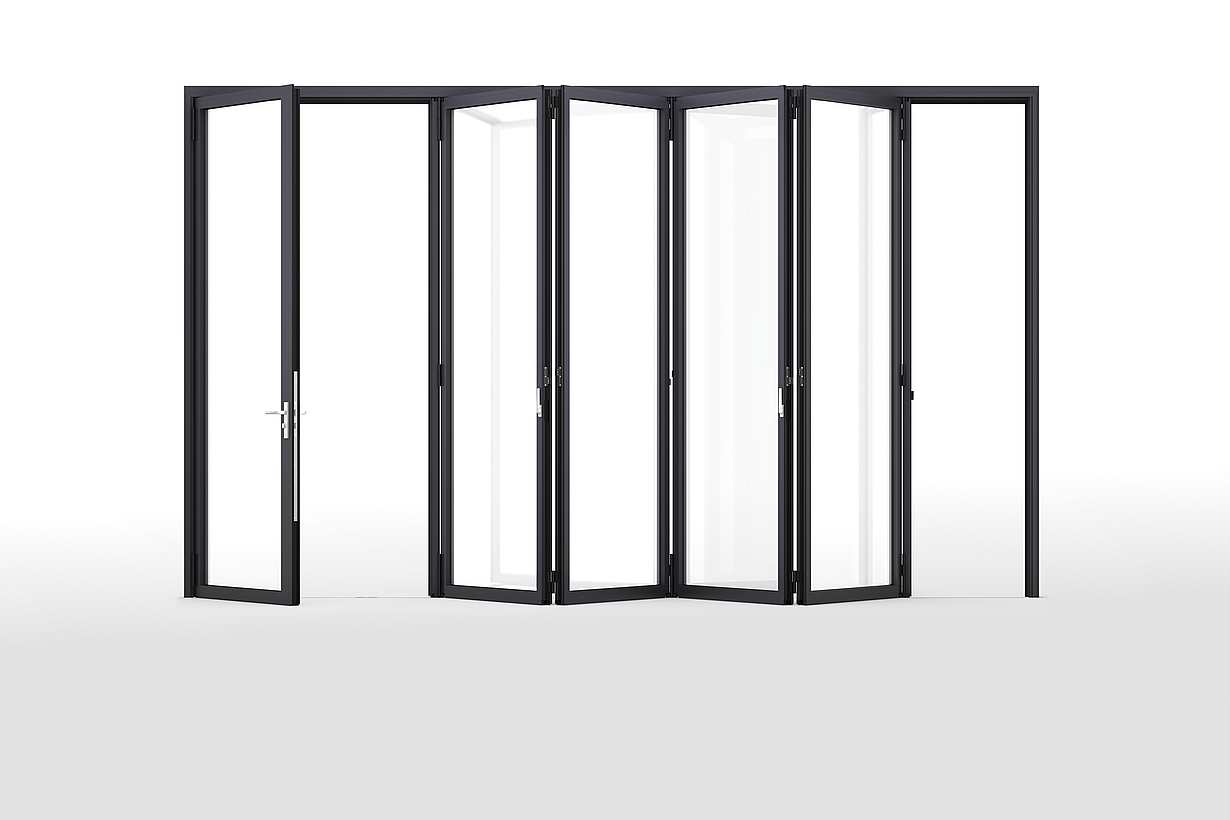 Generation 4 folding glass doors