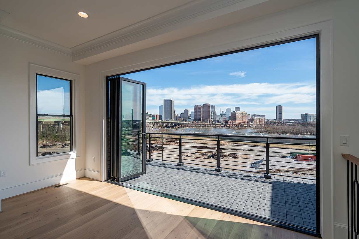 custom builders opening glass doors