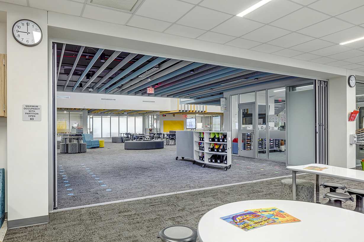 future ready educational space folding glass door system