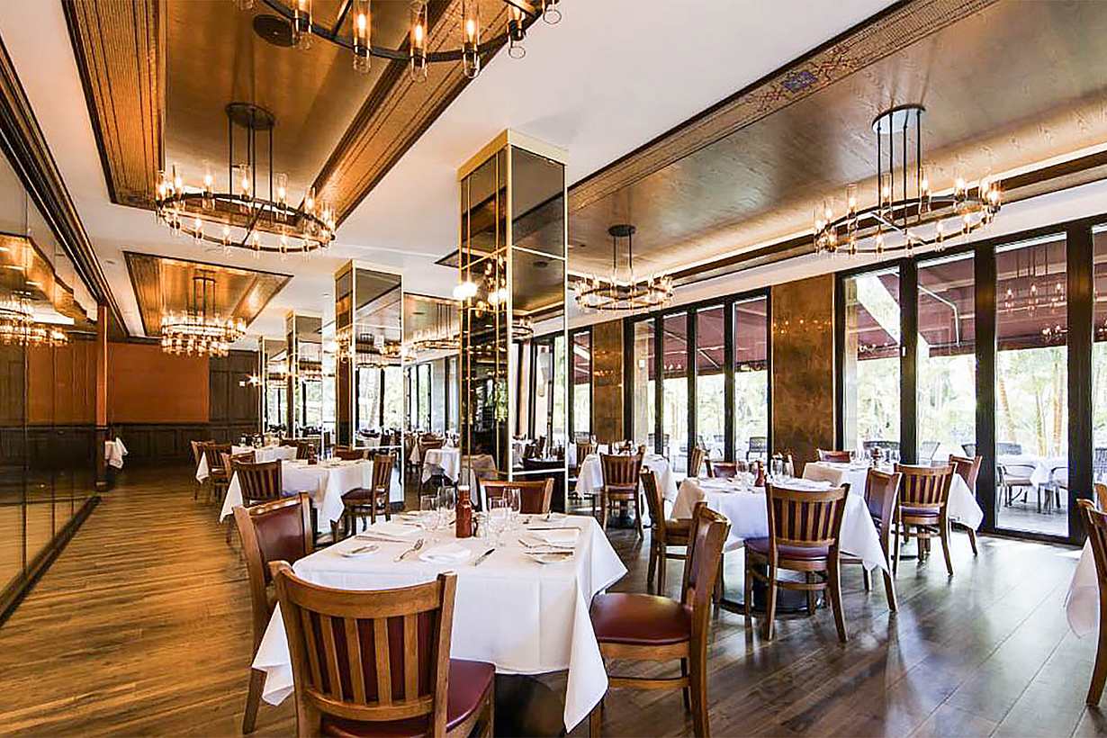 restaurant design with folding and sliding commercial glass doors