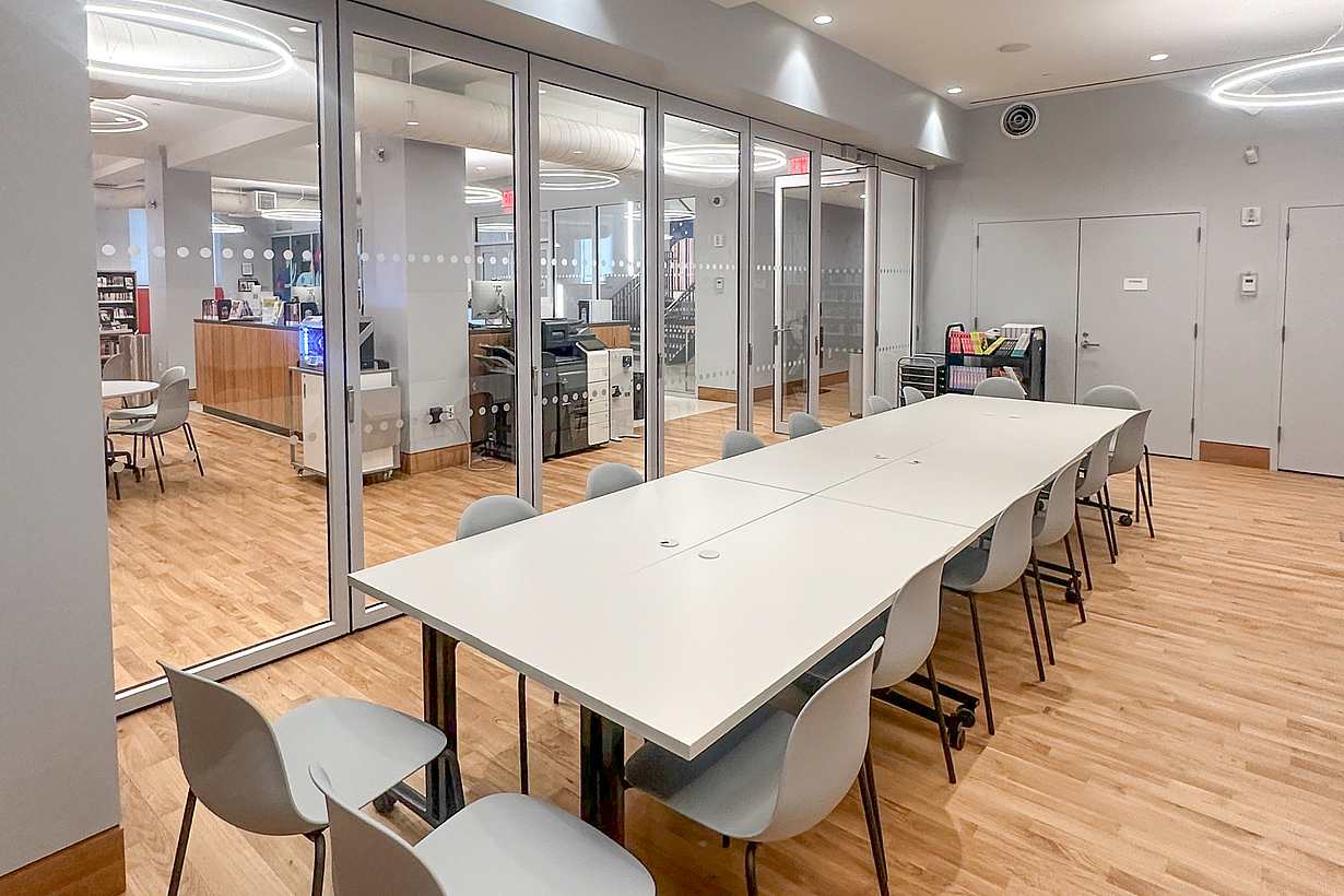 operable glass wall system for sound control