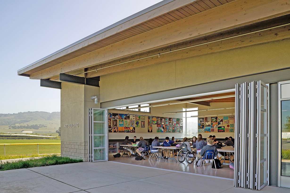 NanaWall-folding-door-transforms-a-classroom for wellness in education