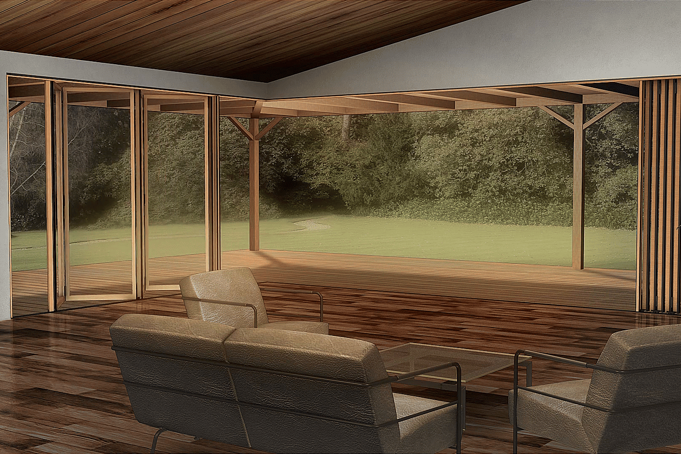 NanaWall NW Wood540 Fourfold-Sixfold Animation