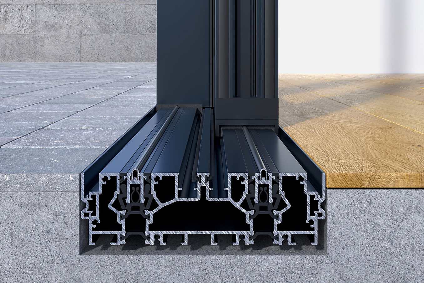 NW MultiSlide 630 - Flush Sill