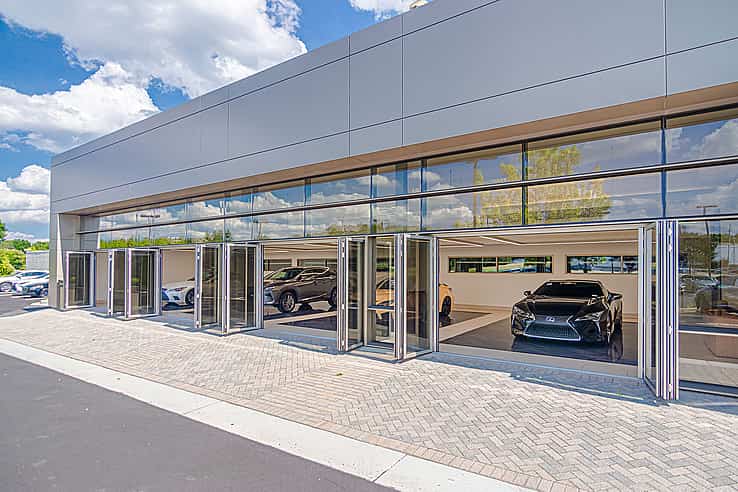 NanaWall commercial opening glass doors