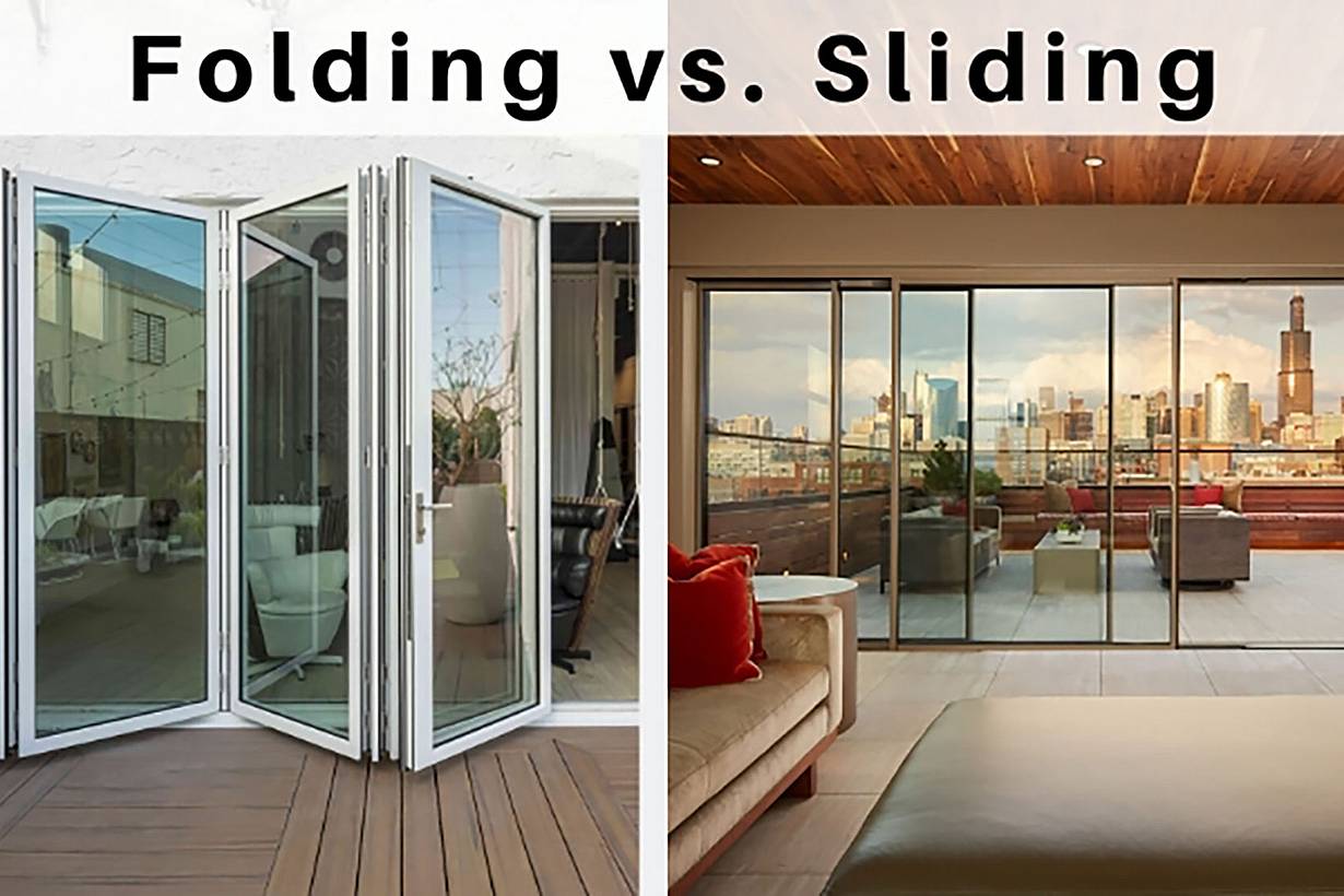 folding vs sliding doors side by side and NanaWall feature benefit comparison