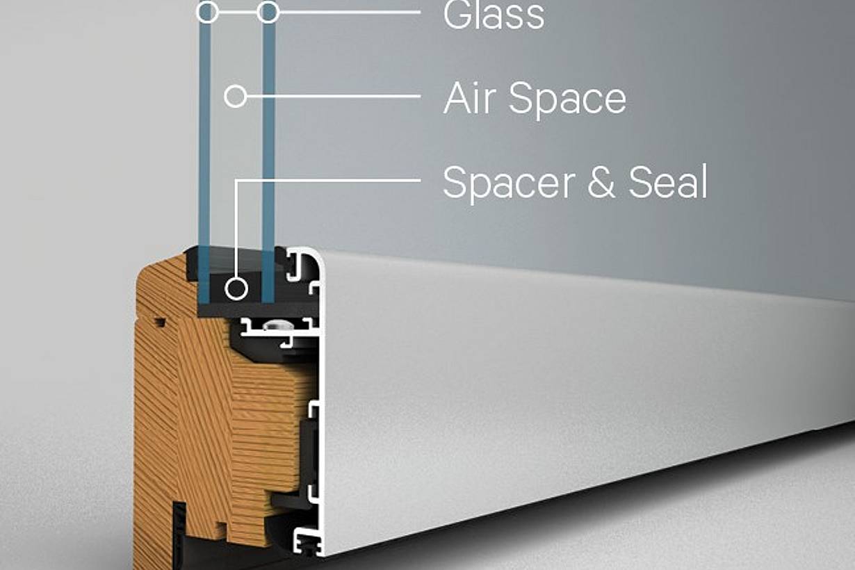 insulated glass walls cross section