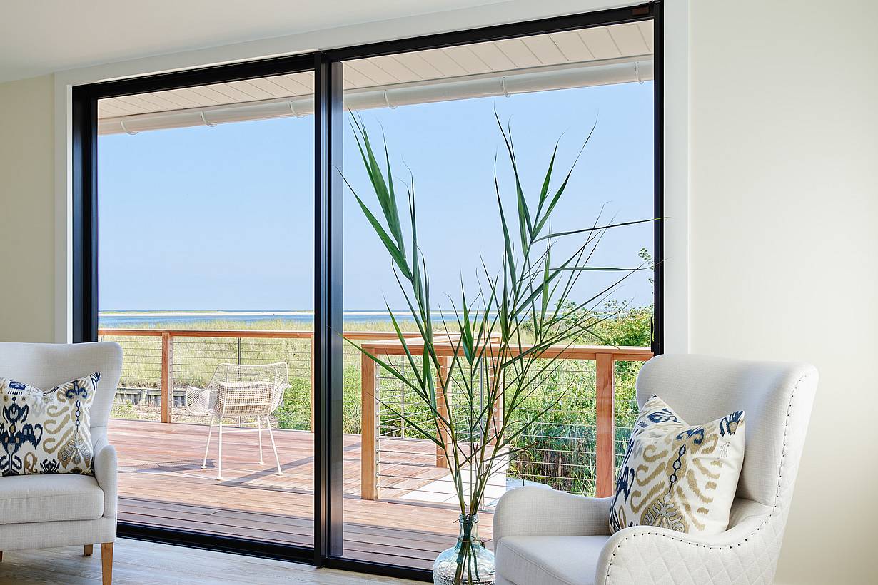 pictural frame sliding glass walls