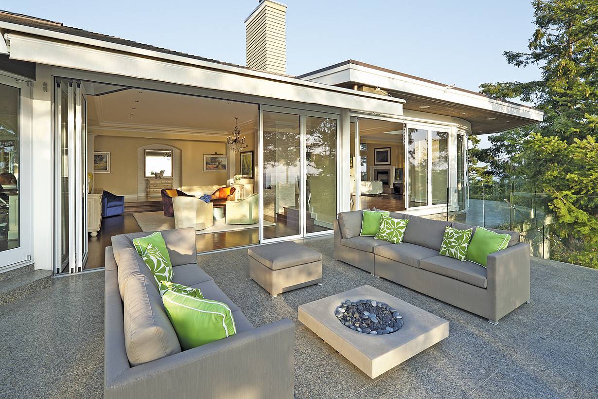sliding moveable glass walls