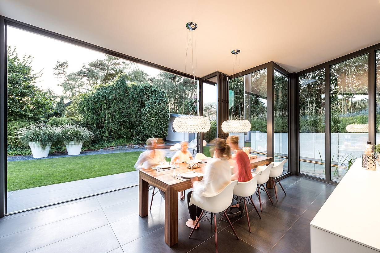 folding opening glass wall systems