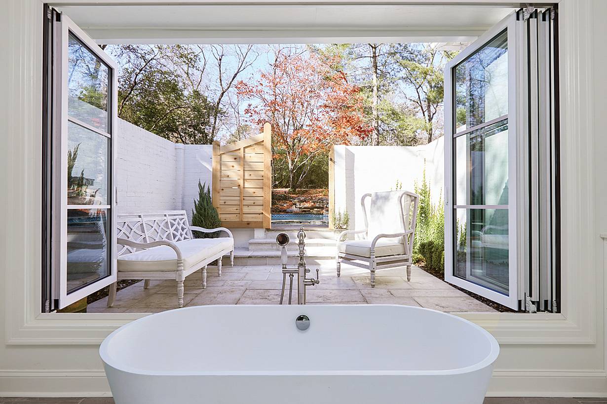 window sized operable glass walls