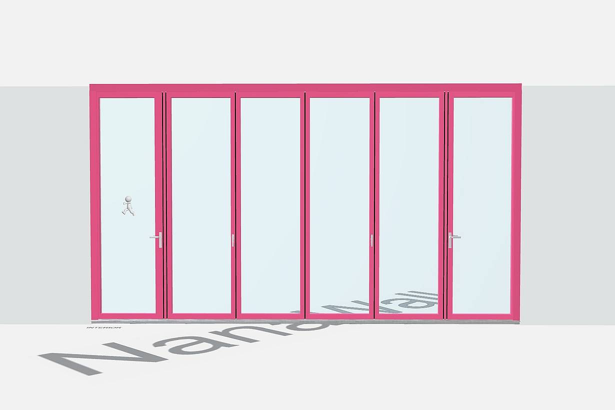 NanaWall 3D Configurator in Barbie pink