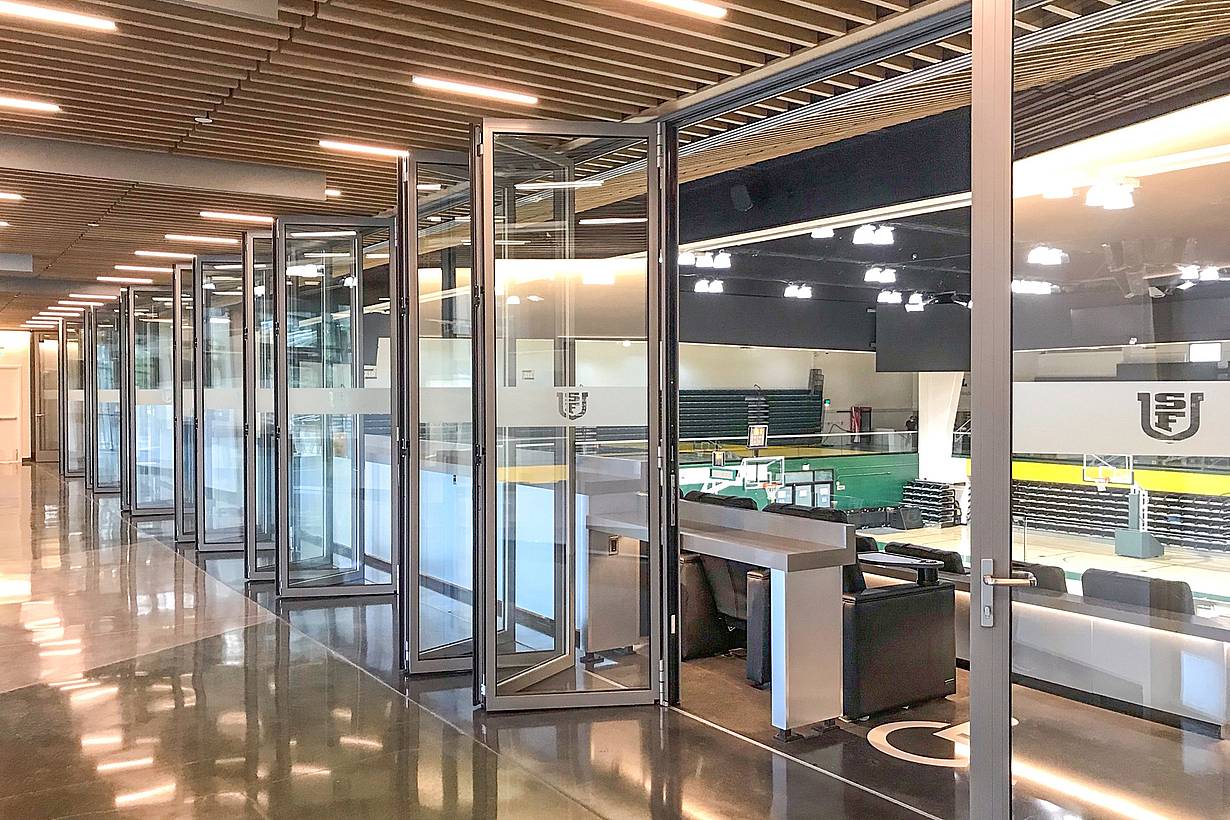 Acoustical interior glass wall systems