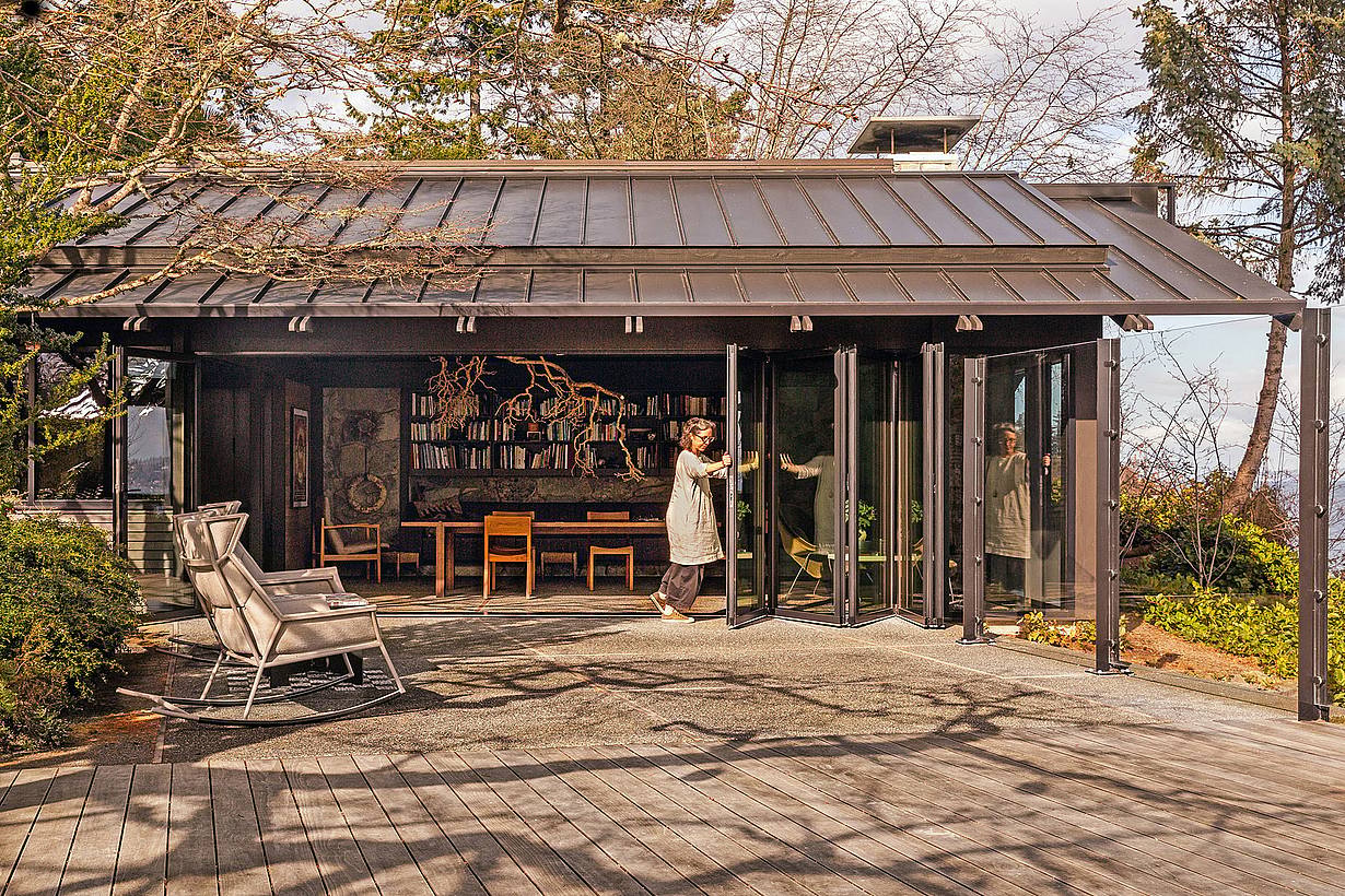 sustainable design with folding door
