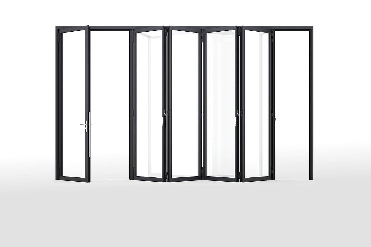 Generation 4 folding glass doors