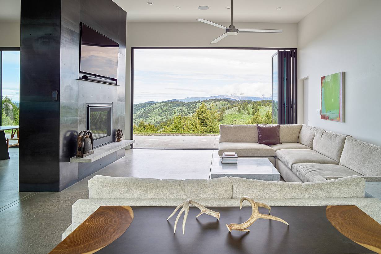 contemporary design with NanaWall Generation 4 folding systems